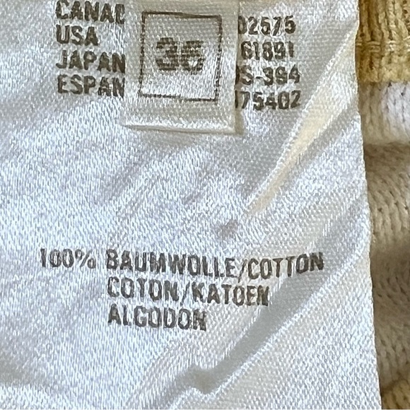 Escada Cotton Knit Buttery Yellow & White Polka Dot Pull On Skirt EU Size 36=S - Picture 9 of 13